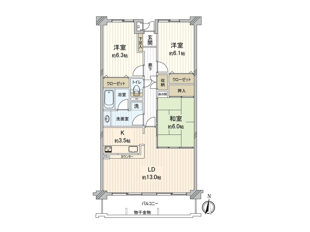 アドリーム八事御幸山の間取り