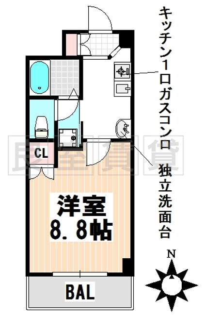 グランドゥール古出来の間取り