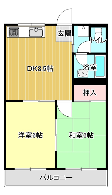 多治見市光ケ丘のマンションの間取り