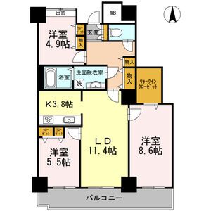 品川区東品川のマンションの間取り