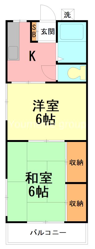 綾西第２ハイツの間取り