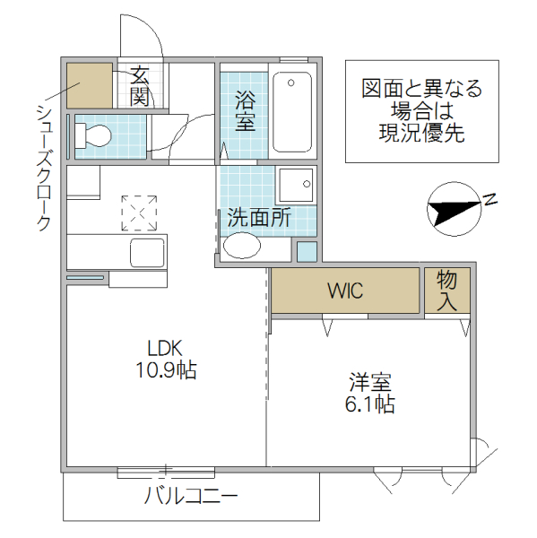 メセナ笠原南の間取り