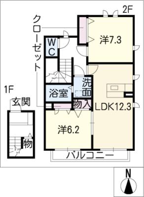 サニーフラッツの間取り