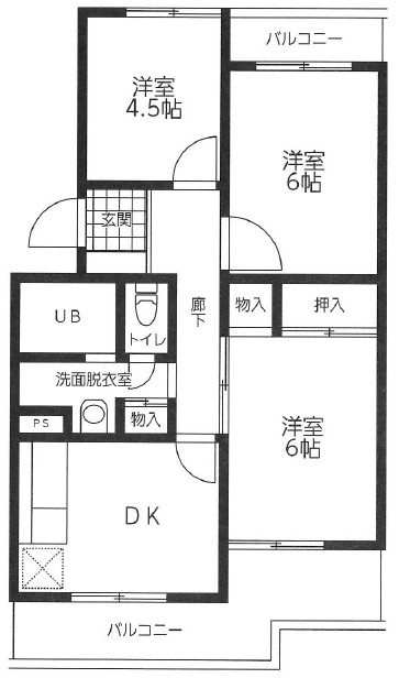 【アスパイア若草台の間取り】