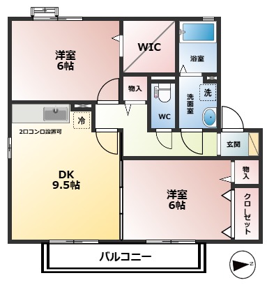 アタラクシア　Eの間取り