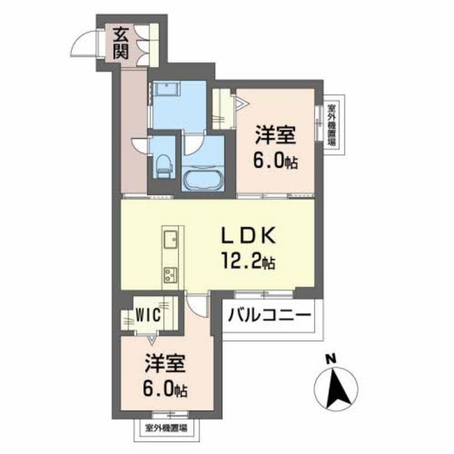 大阪市住吉区杉本のマンションの間取り