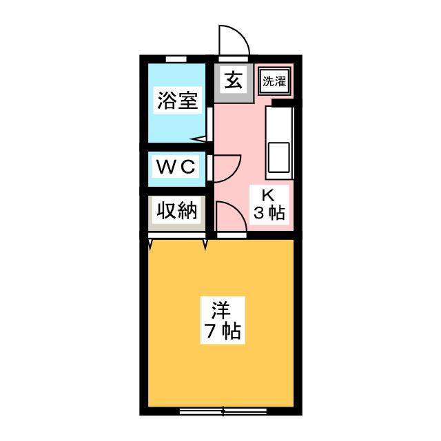 プチセゾンハラダの間取り