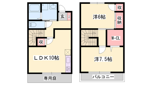 アヴェール高浜の間取り