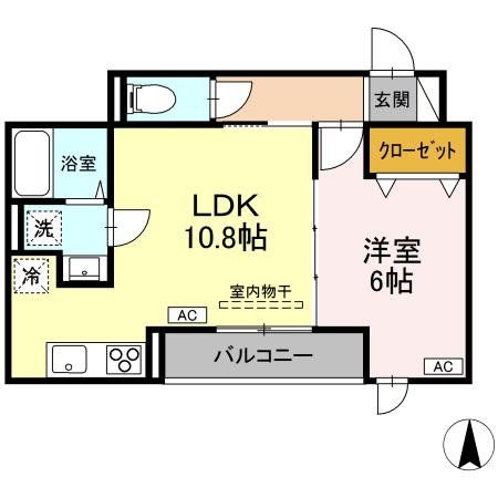 D-ROOM万願寺の間取り