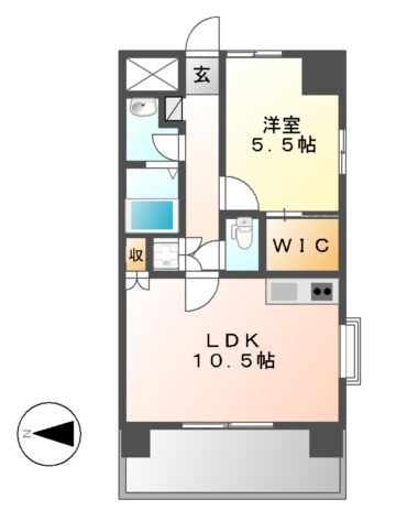 La　Douceur山王の間取り