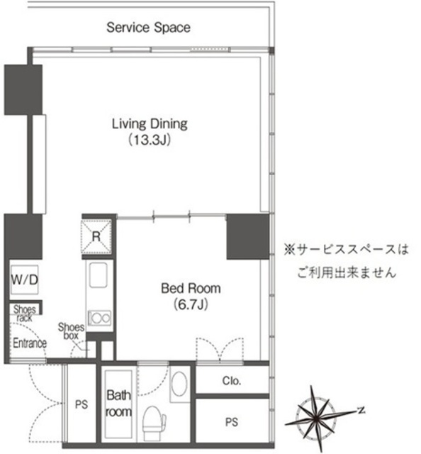 ウエリスアーバン品川タワーの間取り