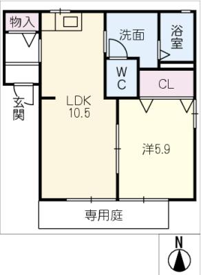 グランシャリオＡの間取り