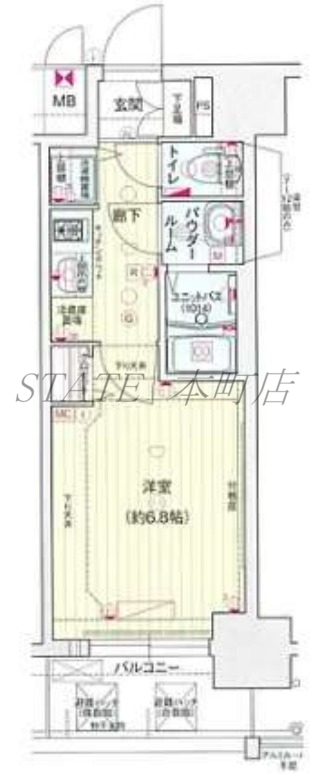 プレサンス立売堀パークシティの間取り