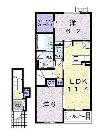 グリーンハイツ本豊田Ｃの間取り