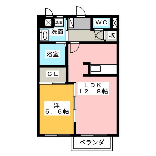 リビオン下沖Ａの間取り