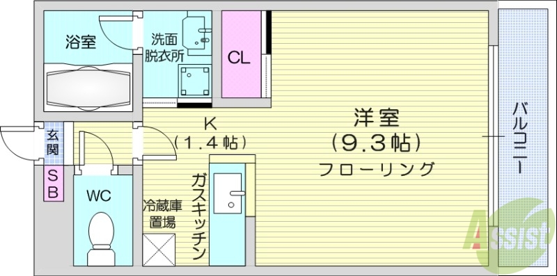 セトルクラシカルの間取り