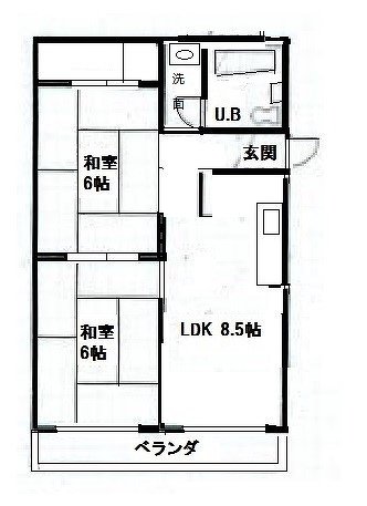 コーポ竹村の間取り