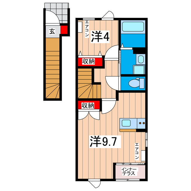 仮）日立市金沢町新築アパートの間取り