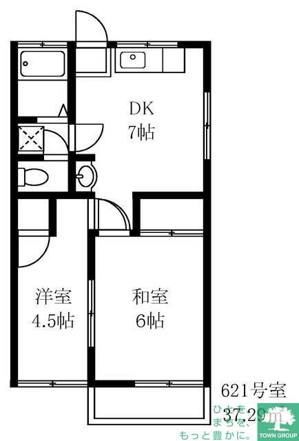 大田区久が原のアパートの間取り