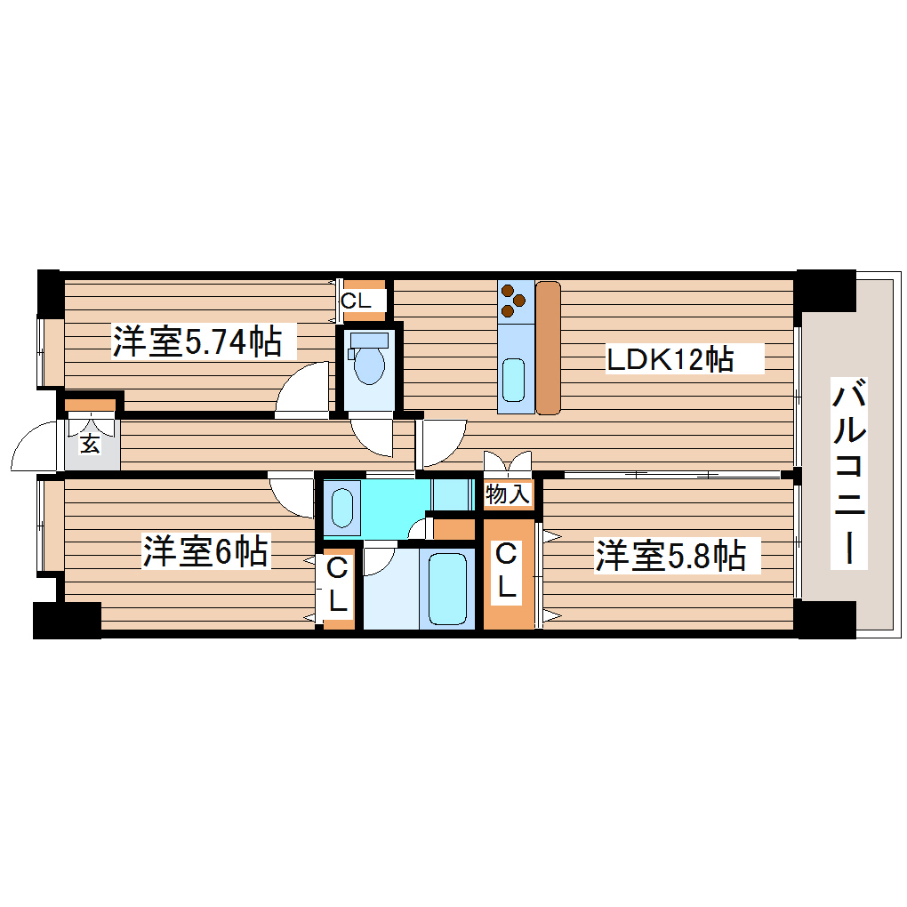 MFPRコート宮町の間取り