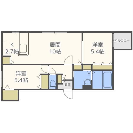 エルミタージュS23の間取り