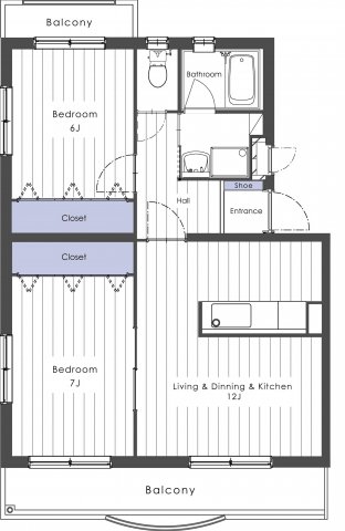 比企郡嵐山町大字菅谷のマンションの間取り