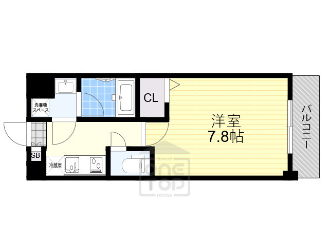 茨木市沢良宜浜のマンションの間取り