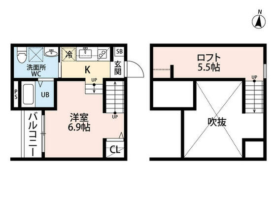 Ｒｉｆｕｇｉｏ大江（リフージョ）の間取り