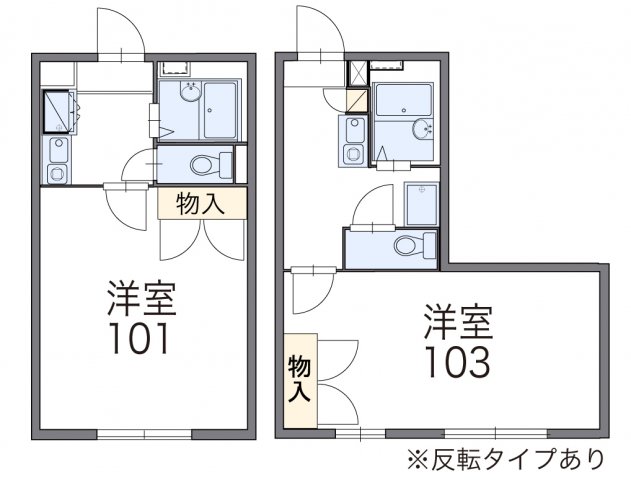 レオパレス宝Ａの間取り