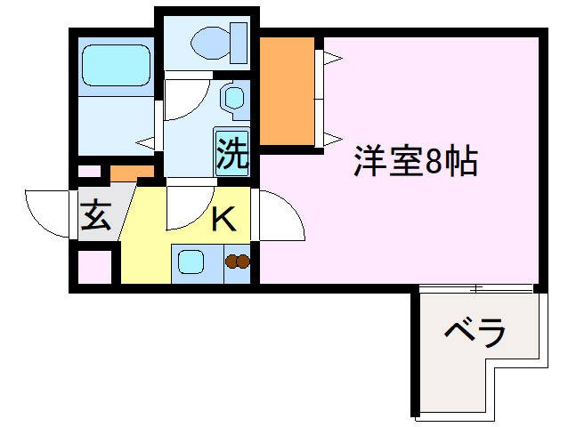 カーサウッド西浦町の間取り