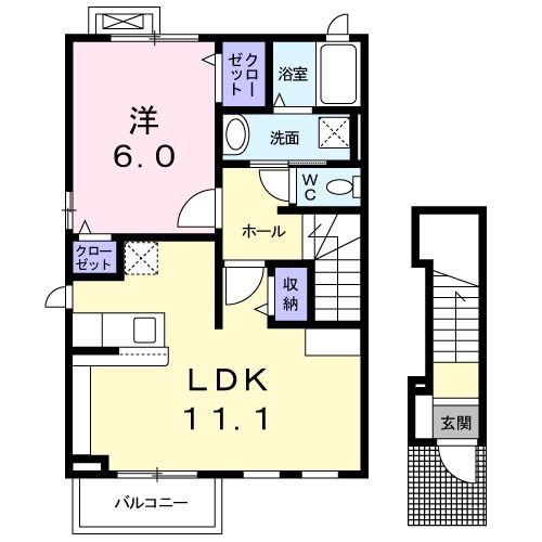 エスペランサ　Ａの間取り