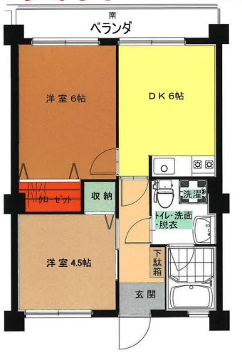 井口マンションの間取り