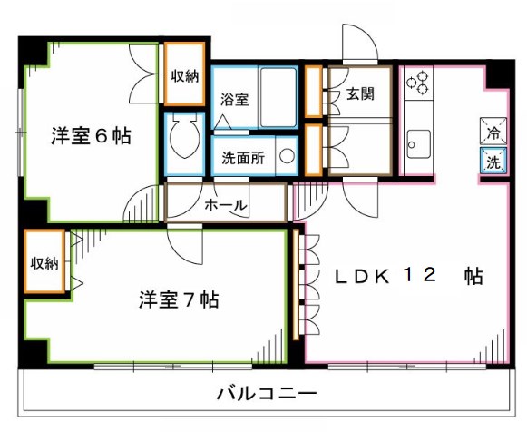 West Hill(ウエストヒル)の間取り