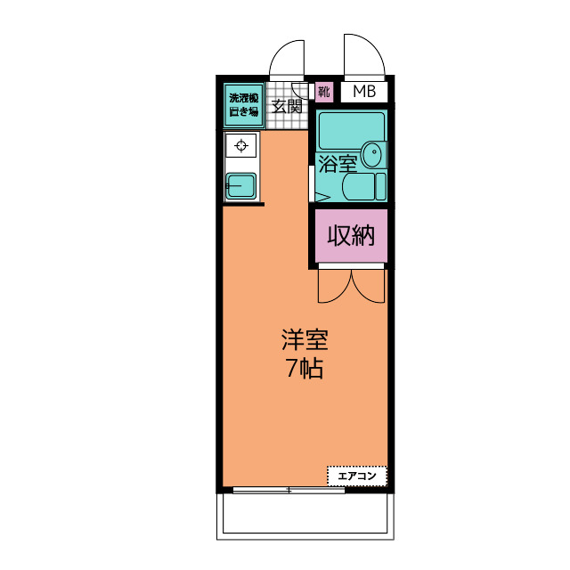 メゾン大洋ＰＡＲＴ２の間取り