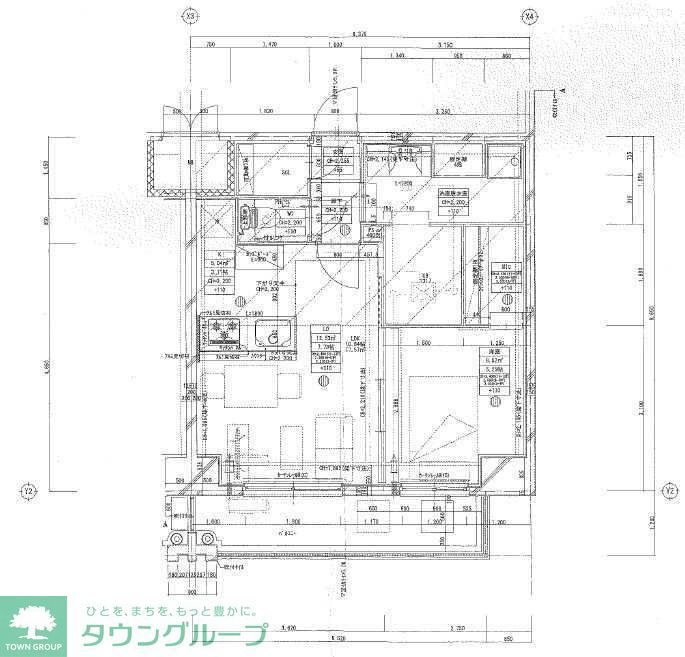 福岡市早良区西新のマンションの間取り