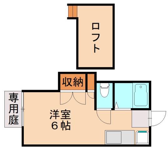 北九州市八幡西区大浦のアパートの間取り