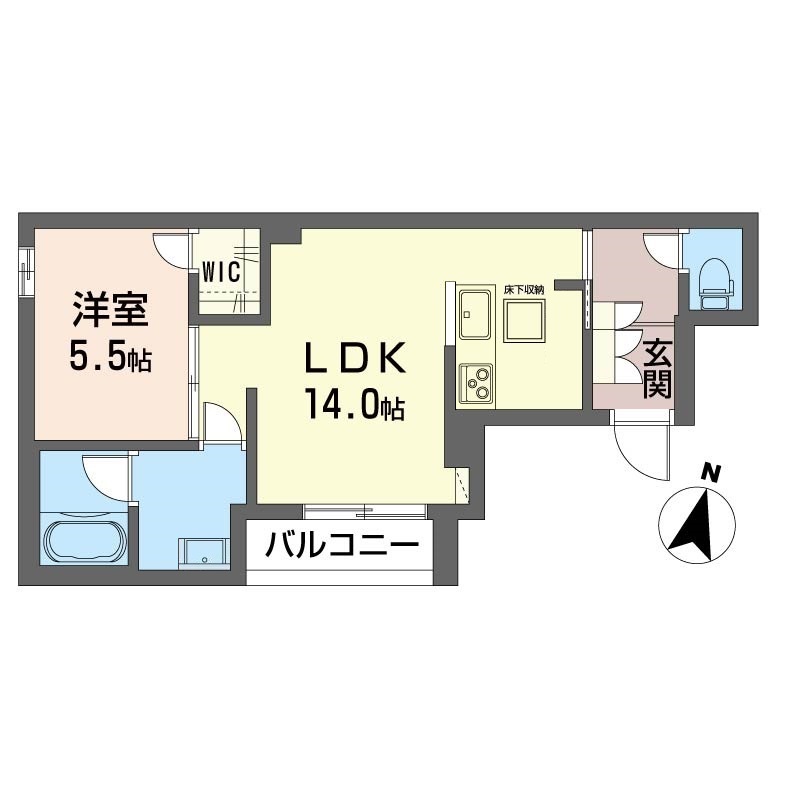 エクラージュ産盟の間取り