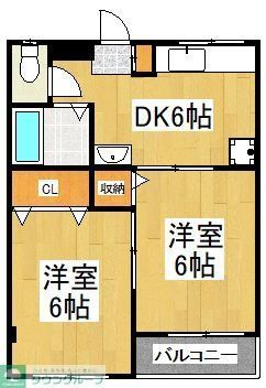 東久留米市野火止のマンションの間取り