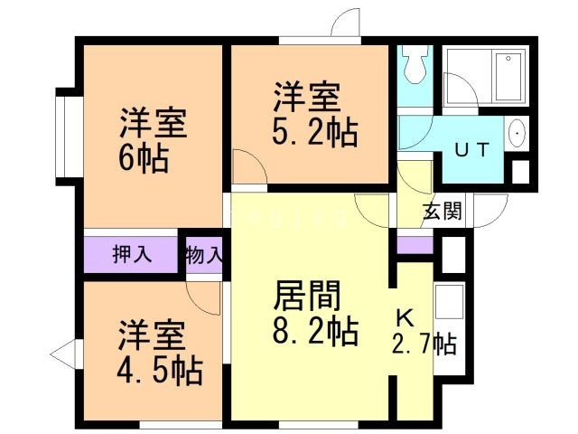 ＳＴハイツ北郷の間取り