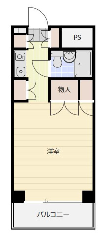 広島市東区牛田旭のマンションの間取り