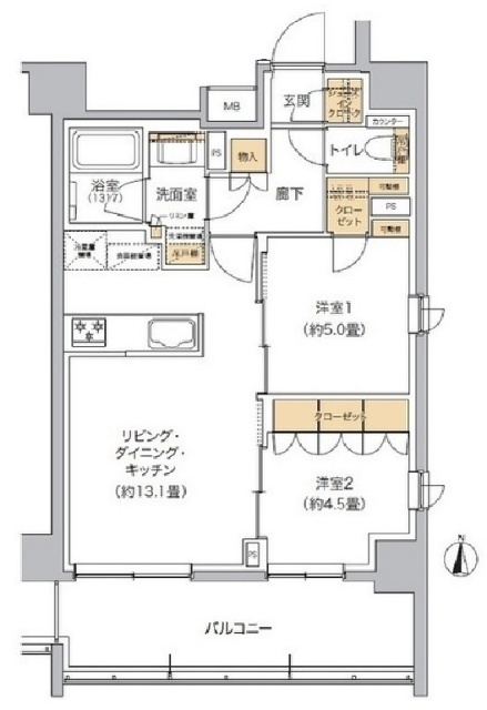 リビオメゾン東池袋の間取り