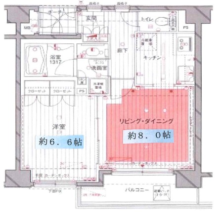 グラーサ神楽坂の間取り