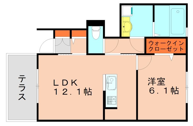 サンステージみのりAの間取り