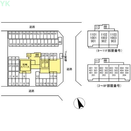 【SunResidence小禄（サンレジデンスオロク）の駐車場】