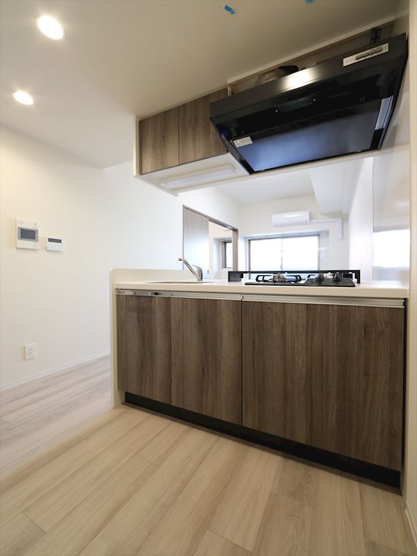 キッチン　システムキッチン（ガス2口コンロ）カウンターキッチン