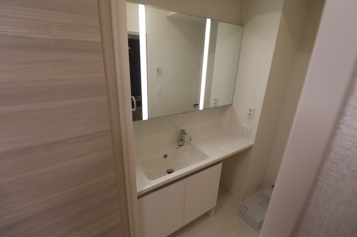 洗面設備　使いやすい洗面所です