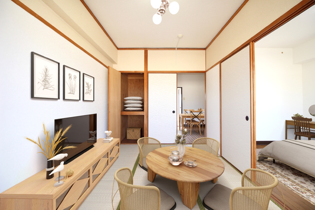 居室・リビング　ＣＧ合成のため、家具・家電類はつきません。