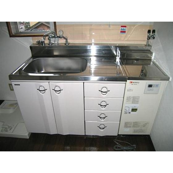 キッチン　２口コンロ設置可でお料理楽しめます♪