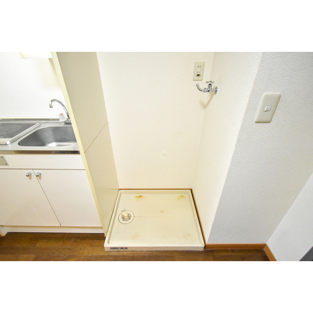 洗面設備　脱衣スペースもあります