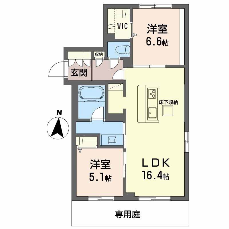 ＪＲ山陽本線 岡山駅 徒歩14分 3階建 築1年の間取り写真